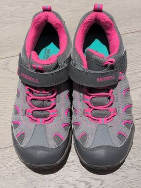 Merrell Kids Gray and Pink Slip-On Active Sneakers